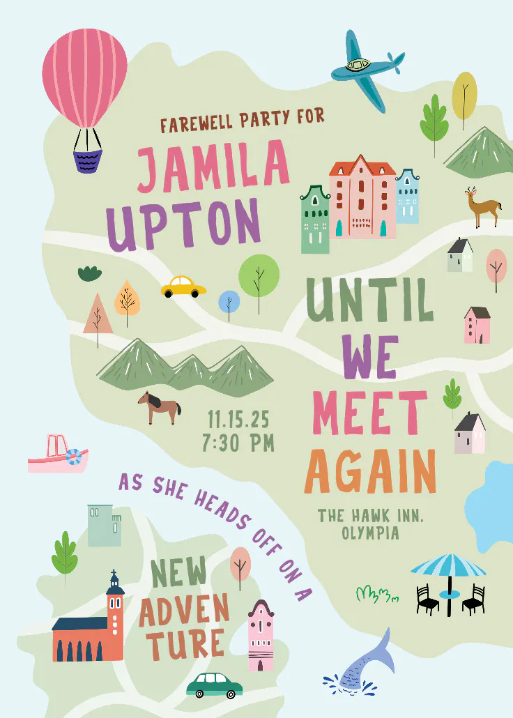 World of wonder - emeklilik &amp; veda partisi davetiyesi